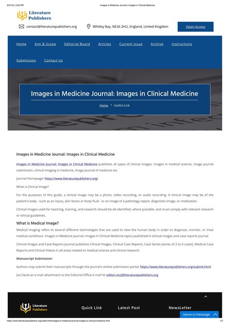 Images in Medicine Journal by Literature publishers2 - Issuu