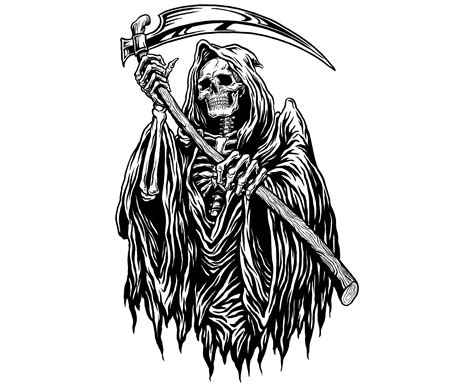 Grim reaper, Halloween, Skeleton, Skull, Death, SVG,Graphics ...
