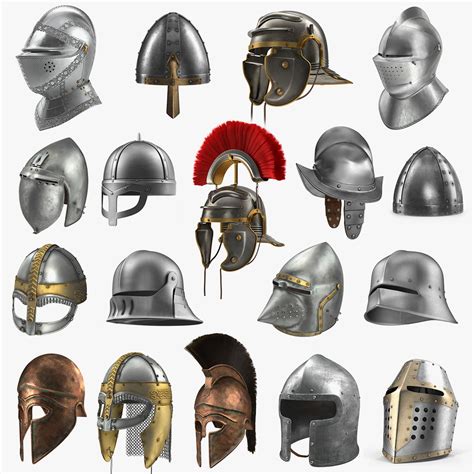 Medieval helmets 2 3D model - TurboSquid 1532341