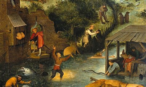 Netherlandish Proverbs painting by Peter Bruegel the Elder - TIPSCREW