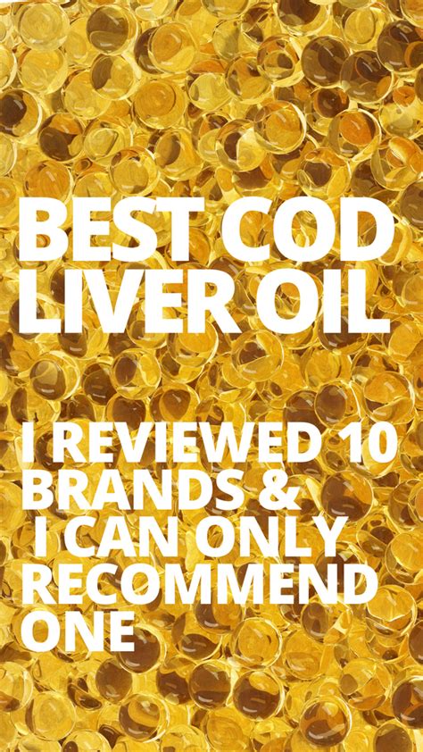 Best Cod Liver Oil Brands