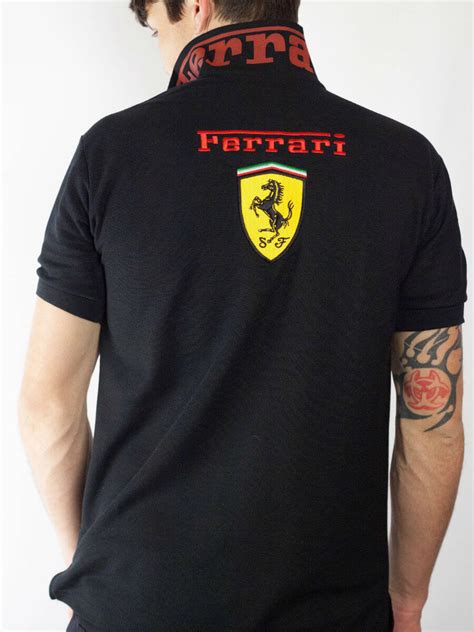 Ferrari polo shirt black_6