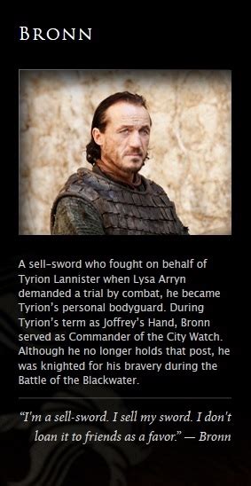 Bronn Quotes. QuotesGram