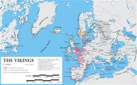 Historical geography, Vikings, Map