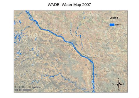 ESA - Water body map around the Niger River