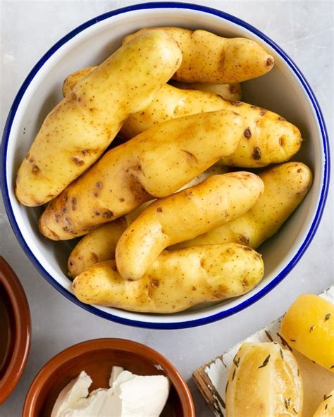 Roasted Kipfler Potatoes with Preserved Lemon - Between2Kitchens