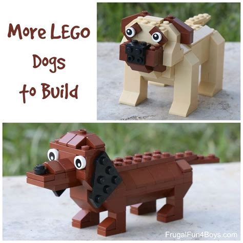 More LEGO Dogs! Dachshund and Mastiff Building Instructions - Frugal ...