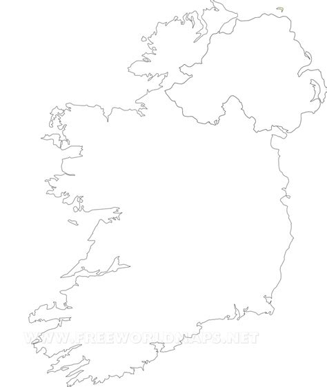 Printable Blank Map Of Ireland | Printable Maps