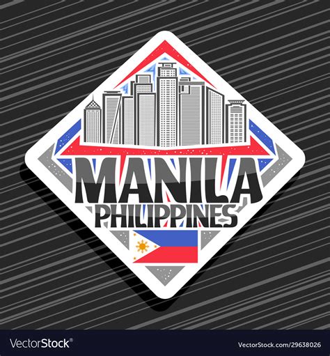 Logo for manila Royalty Free Vector Image - VectorStock