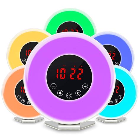 Wake Up Light Alarm Clock, Vicrays Digital Radio Alarm Clock for Bedrooms, Bedside and Kids, FM ...