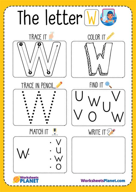 Letter W Worksheet