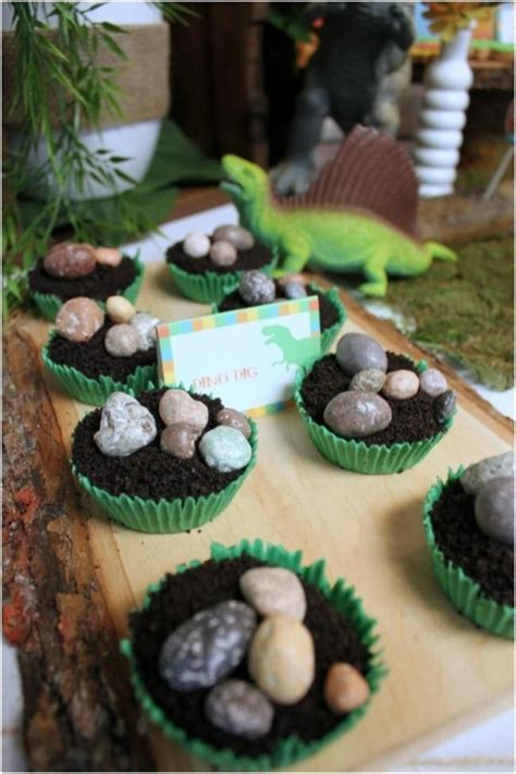 Dinosaur Themed 2nd Birthday Party | Dinosaur party food, Boy birthday parties, Dinosaur party