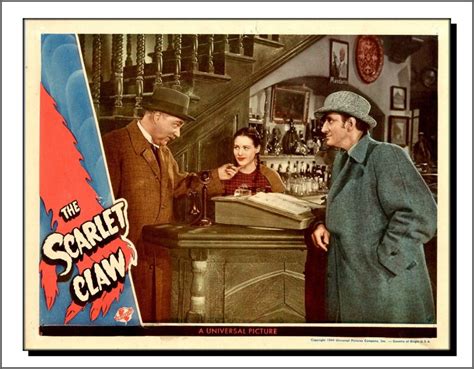 The Scarlet Claw (1944) | Sherlock holmes, Sherlock, Mystery series