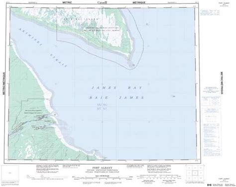 Printable Topographic Map of Fort Albany 043A, NU