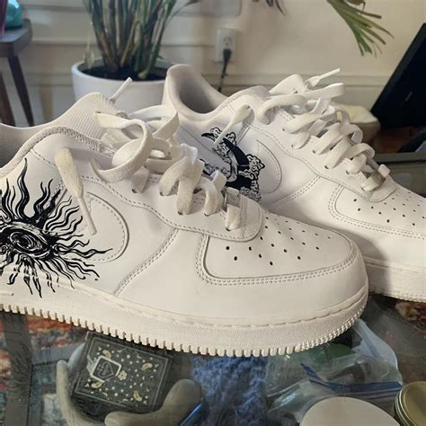 Custom Air Force 1 #custom #af1 #artistic - Depop