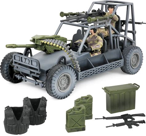 Buy Click N' Play Desert Patrol Vehicle (DPV) Buggy, 16 Piece Action Figure Play Set with ...