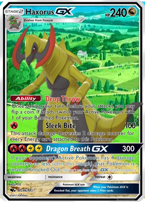 Haxorus GX in 2021 | Pokemon cards legendary, Dragon type pokemon, Pokemon