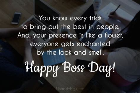 50+ Happy Boss Day Wishes, Messages & Quotes | WishesMsg | Happy boss's day, Thank you boss ...