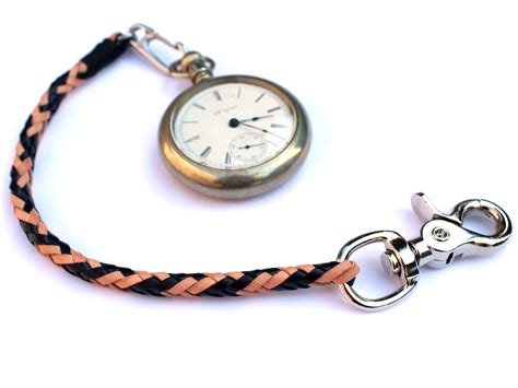 Braided Leather Pocket Watch Chain – San Filippo Leather