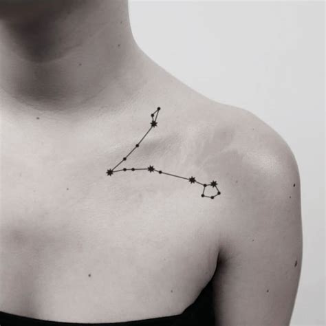 Pisces Star Constellation Tattoo