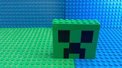 Hoe to make a LEGO minecraft creeper head - YouTube