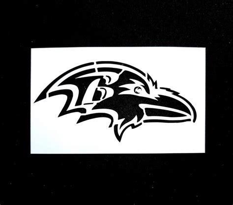 Baltimore Ravens Stencil in 2022 | Football vinyl decal, Vinyl sticker ...