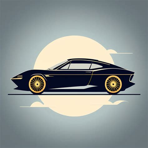 Minimalist vector illustration of a side-view car silhouette... by Sup ...