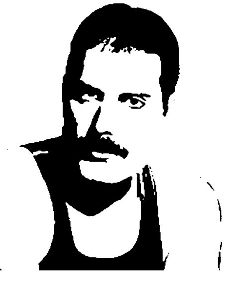 stencil rock - Buscar con Google | Silhouette art, Queen art, Freddie ...