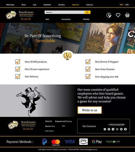 Boardgames Online Store :: Behance