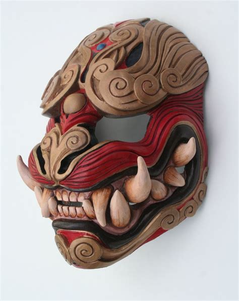 STEAM PUNK FU DOG mask - Google Search | Japanese mask, Oni mask, Mask