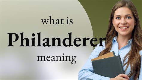 Philanderer • what is PHILANDERER definition - YouTube