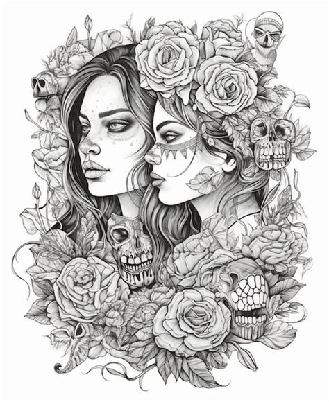 Premium AI Image | Day of the dead art