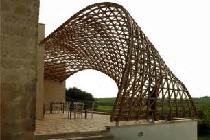 Gridshell’s Parametrically-Designed Canopy Shades Masseria Ospitale ...