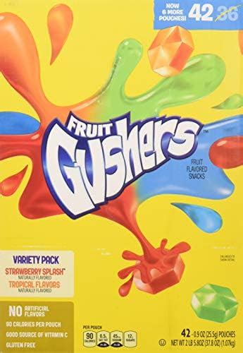 Fruit Gushers Variety Pack (0.9 Ounce, 42 Count) | Pricepulse