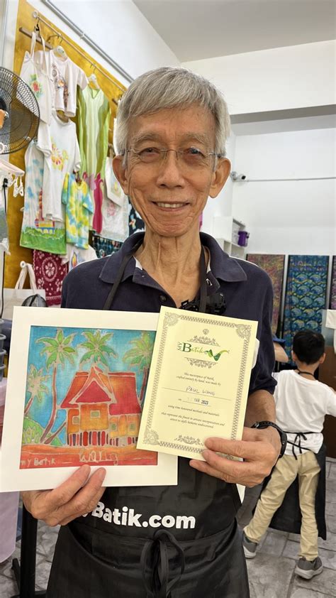 Senior Citizen’s Batik Painting Workshop #artmeditation – myBatik Kuala Lumpur