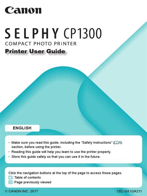 SELPHY CP1300 Printer User Guide EN | PDF | Printer (Computing) | Usb ...