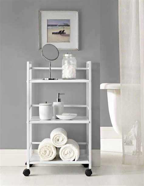 Ameriwood Home Marshall 3 Shelf Metal Rolling Cart, Multiple Colors - Walmart.com - Walmart.com