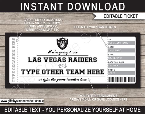 Raiders Tickets