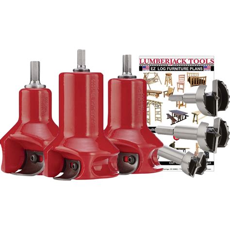 FREE SHIPPING — Lumberjack Tools Home Series Tenon Cutter Master Kit — 3-Pc., 1in., 1 1/2in ...