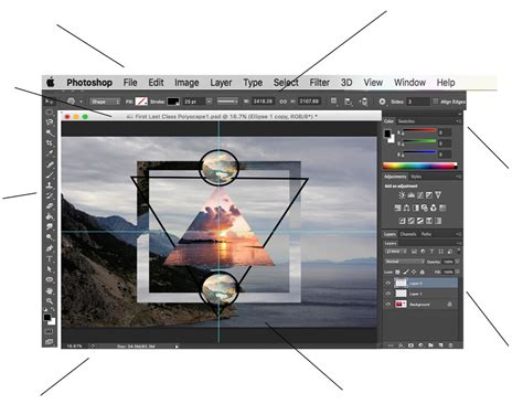 The Photoshop Interface Diagram | Quizlet