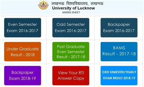 Lucknow University Result 2022 lkouniv.ac.in BA BSC BCOM 1st 2nd 3rd ...