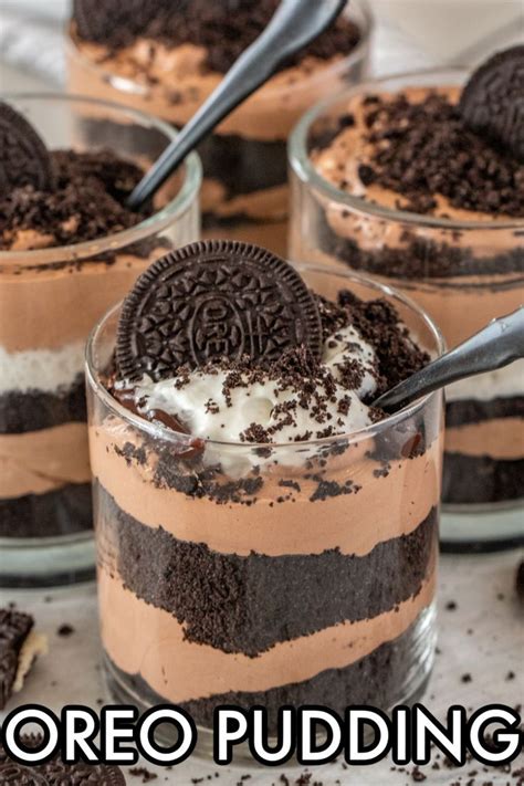 Oreo Pudding | Dessert cups recipes, Oreo dessert recipes, Chocolate ...