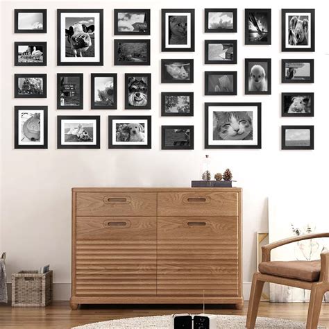 Voilamart Picture Frames Set of 26, Multi Pack Photo Frame Set Wall Gallery Kit - Display Two ...