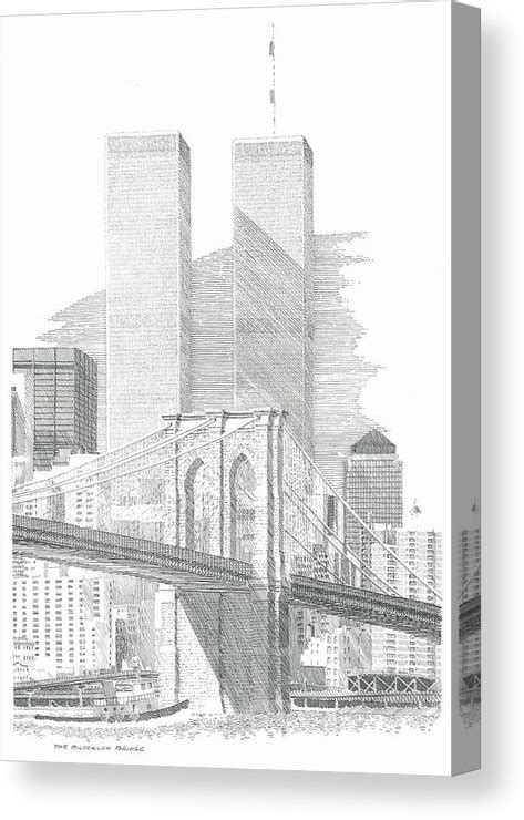 Brooklyn Bridge Line Drawing at PaintingValley.com | Explore collection ...