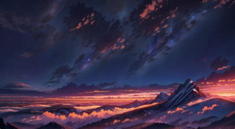 600x655 Resolution Mountain Peak HD Anime LandscapeArt 600x655 ...