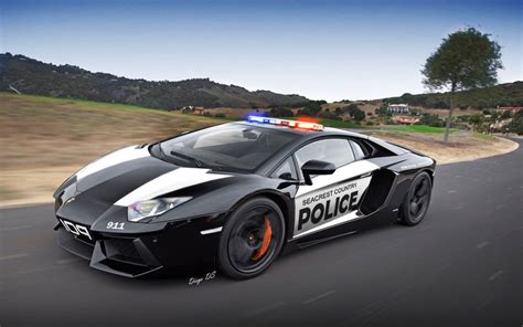 Police Car Lamborghini Aventador