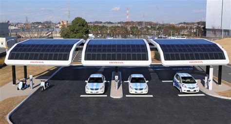 Honda's Solar-Powered Electric Vehicle Charging Station - Incredible Engineering | Solar ...