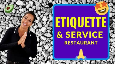 10 ETIQUETTE TIPS | RESTAURANT SERVICE - YouTube