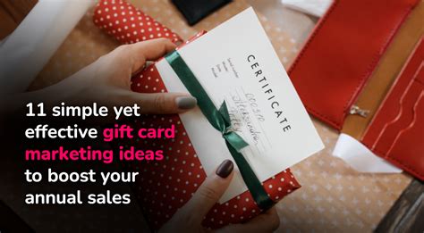 11 Simple Gift Card Marketing Ideas to Boost your Annual Sales