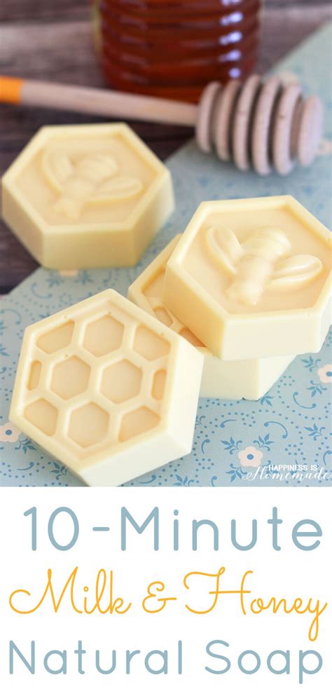 10-Minute DIY Milk & Honey Soap - Happiness is Homemade